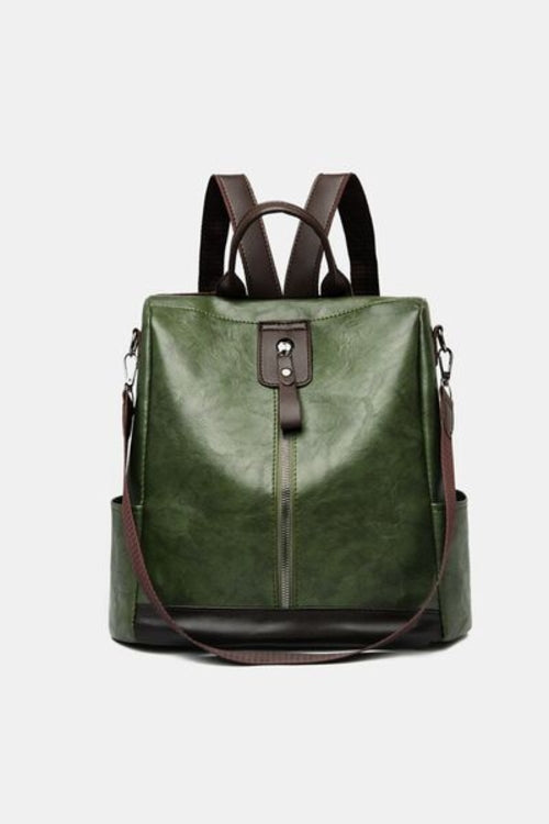 Stylish PU Leather Backpack for Everyday Adventures