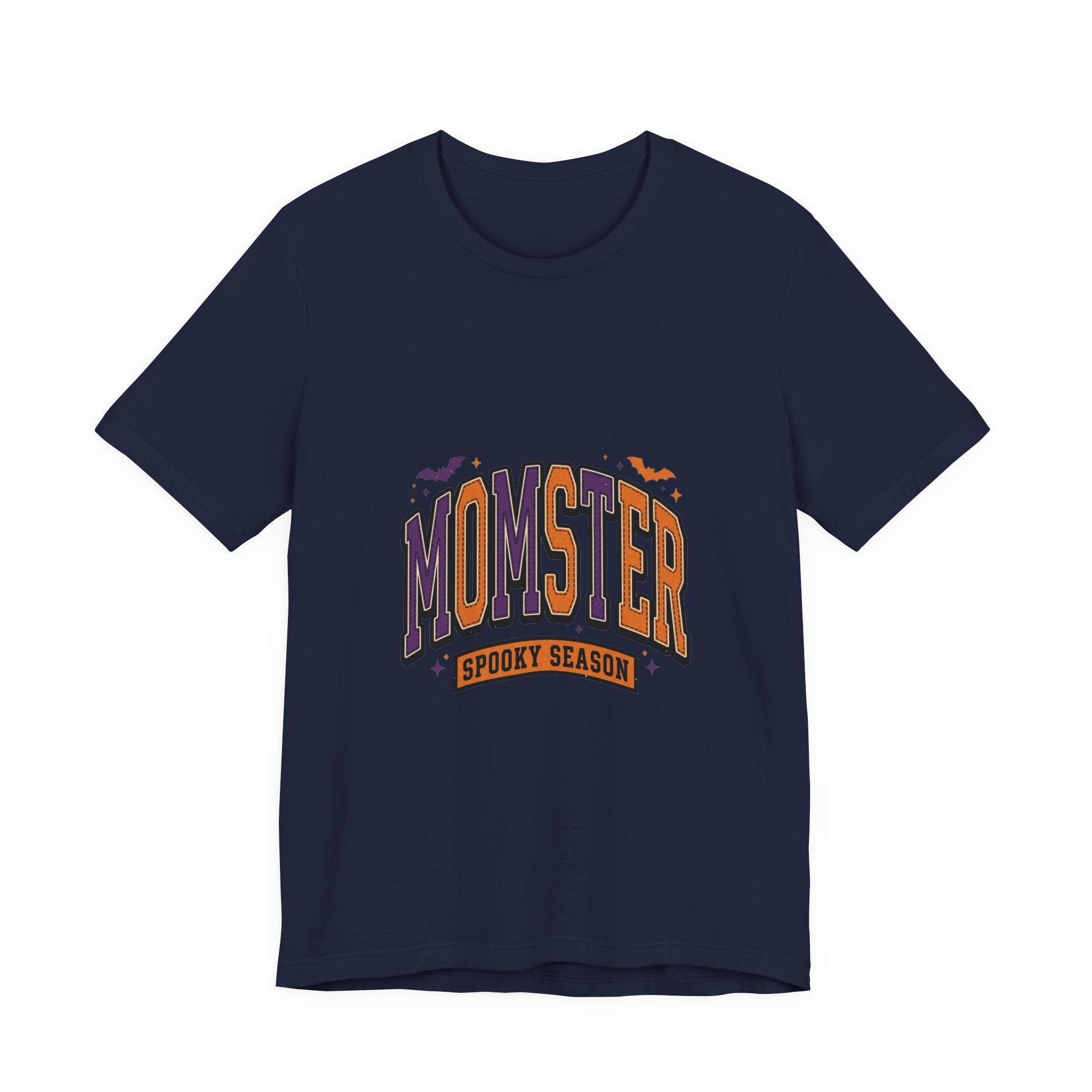 Momster Spooky Season Tee | Halloween Mom shirt, purple orange bats