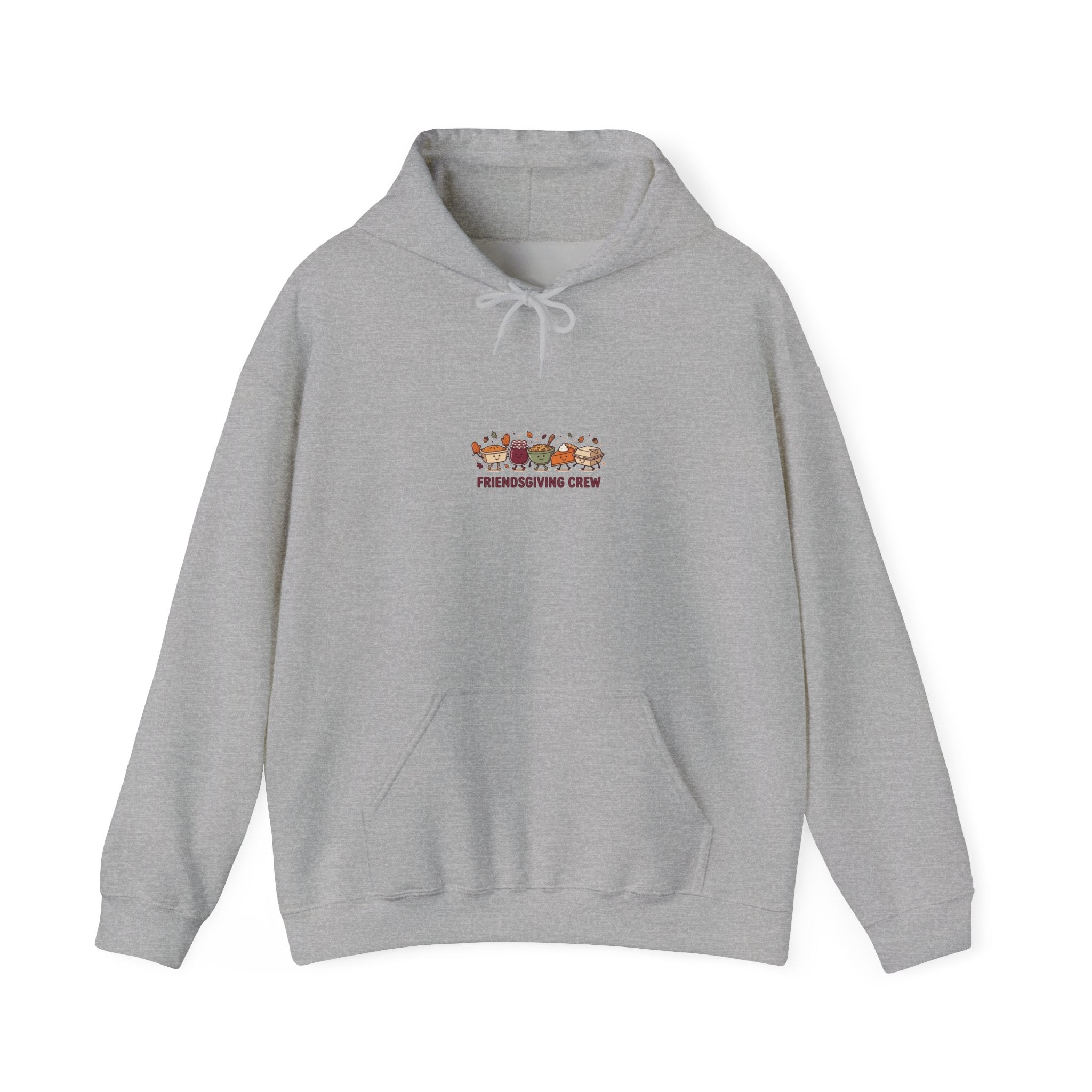 Friendsgiving Crew Hoodie | Thanksgiving Turkey, Fall Foliage, Pumpkin Pie