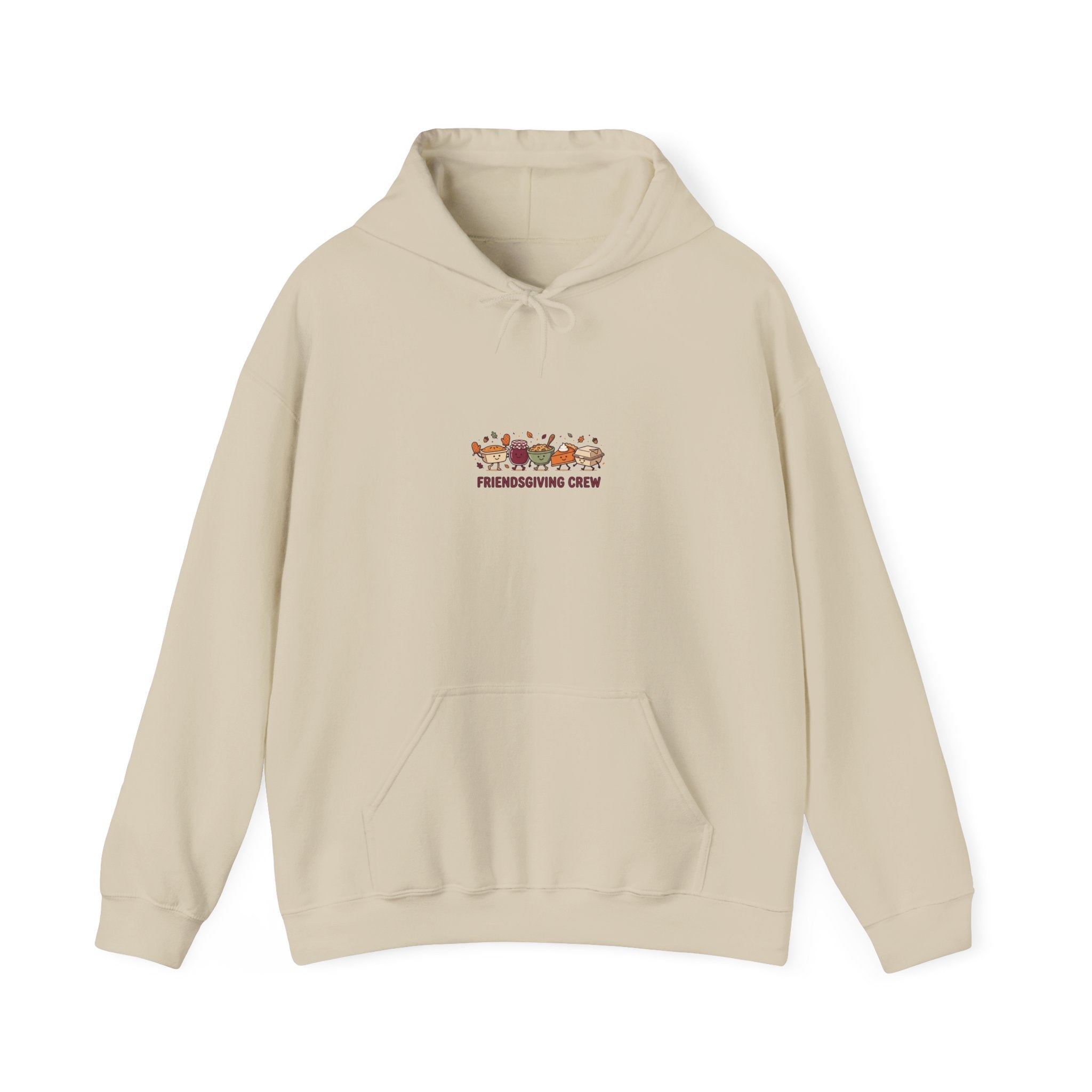 Friendsgiving Crew Hoodie | Thanksgiving Turkey, Fall Foliage, Pumpkin Pie
