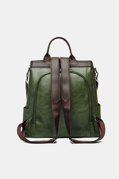 Stylish PU Leather Backpack for Everyday Adventures