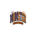 Momster Spooky Season Sticker | Halloween Mom, Purple Orange Bats