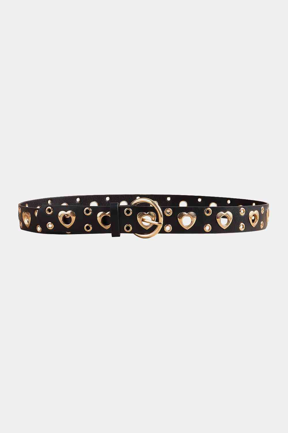 Shape Alloy Detail PU Leather Belt