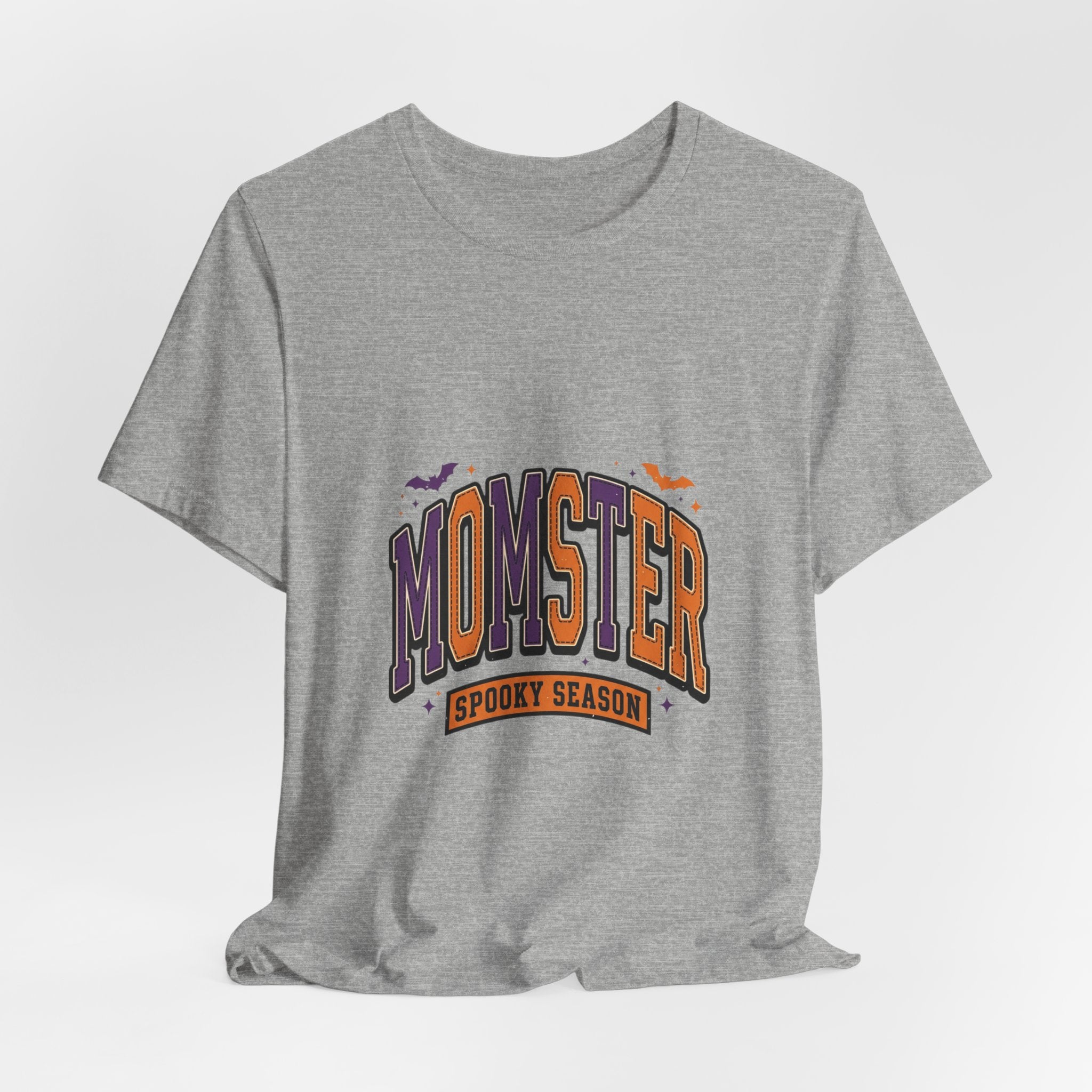 Momster Spooky Season Tee | Halloween Mom shirt, purple orange bats