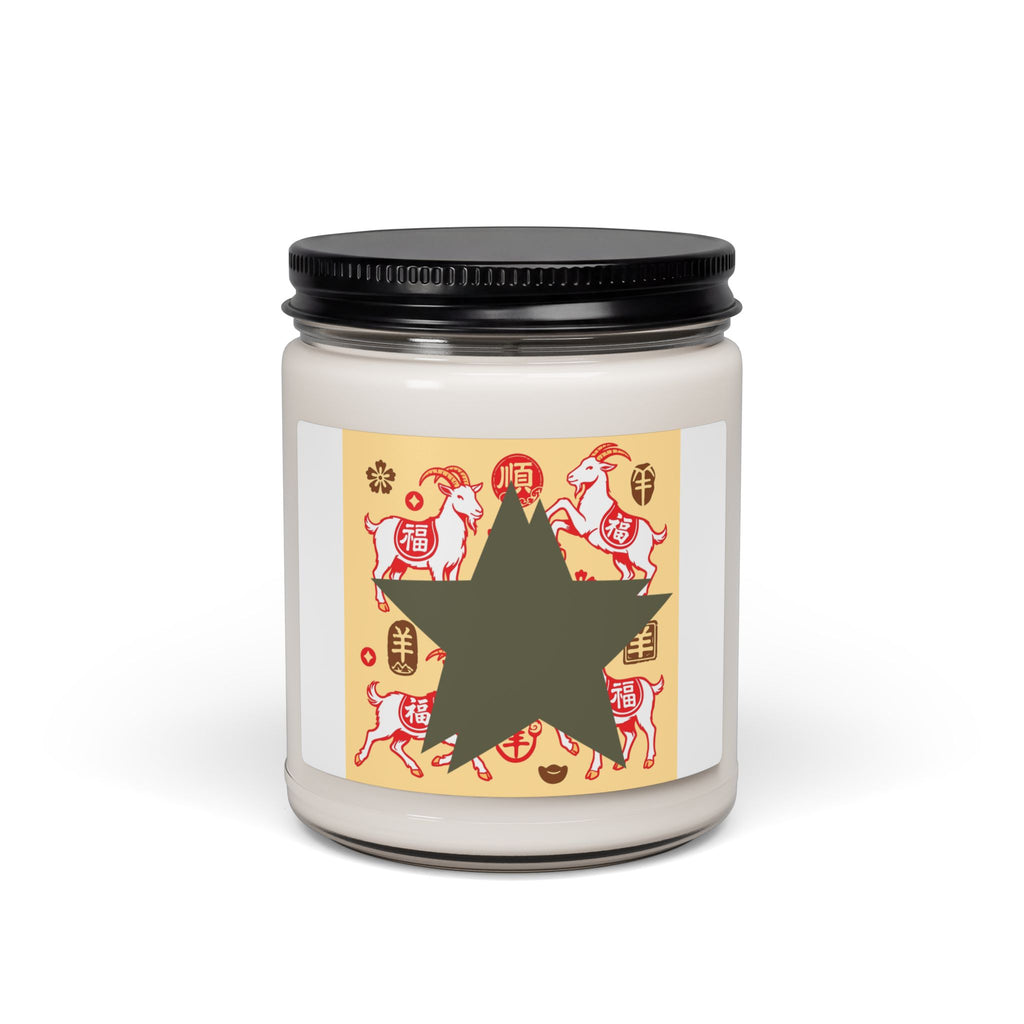 Soy Candle 9oz — Lunar New Year Goat Design Scented Jar