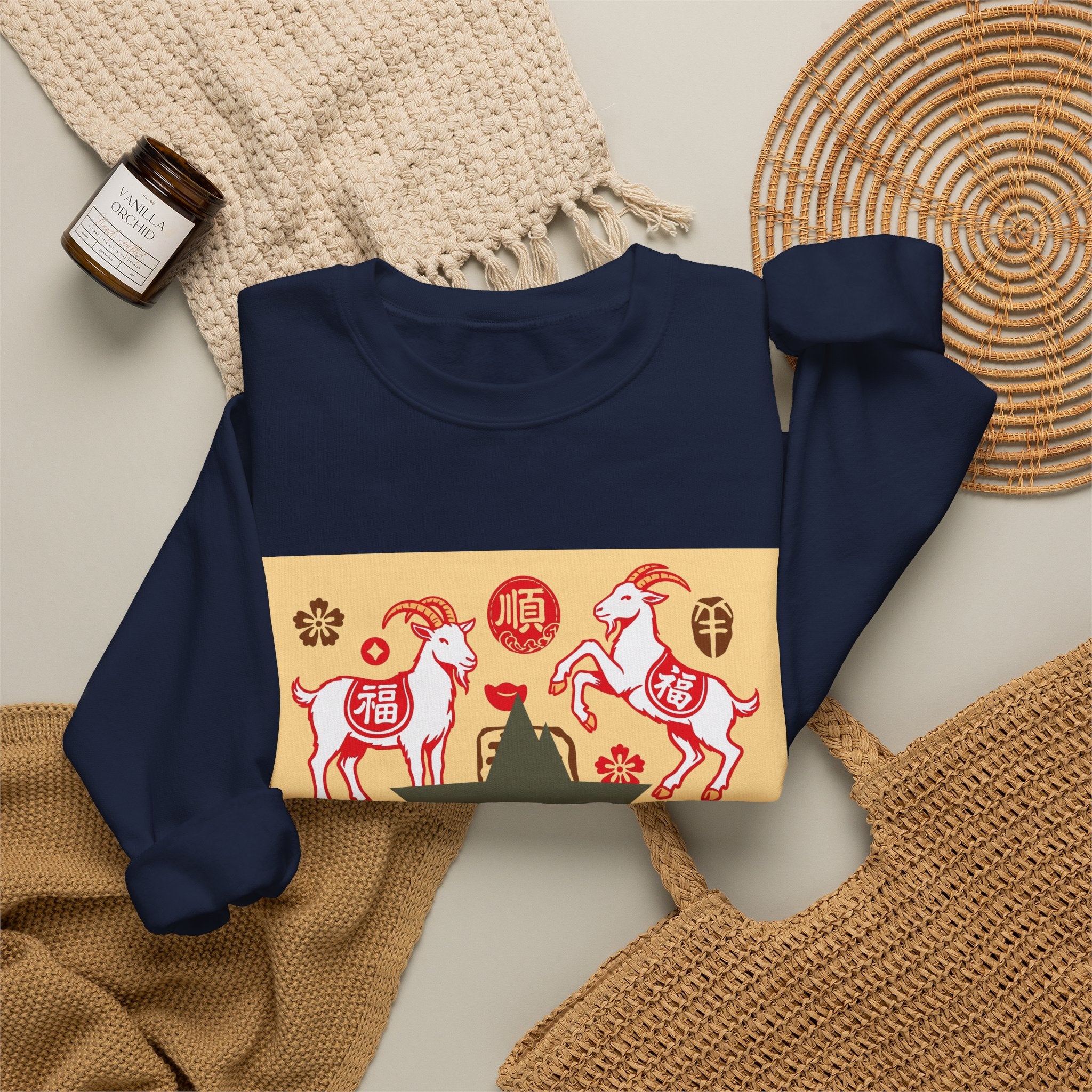 Chinese Zodiac Year of the Dog Sweatshirt – Lucky Dog Characters Crewneck