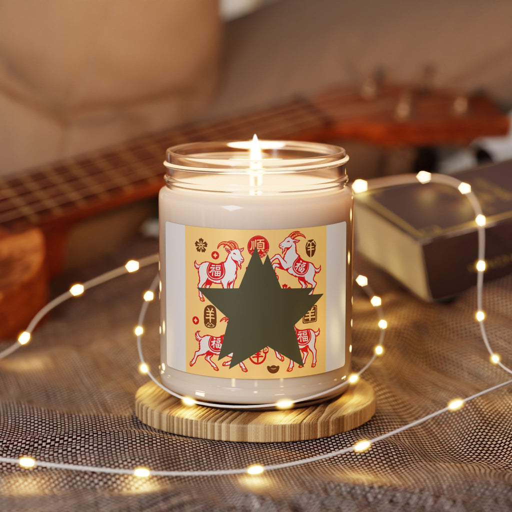 Soy Candle 9oz — Lunar New Year Goat Design Scented Jar
