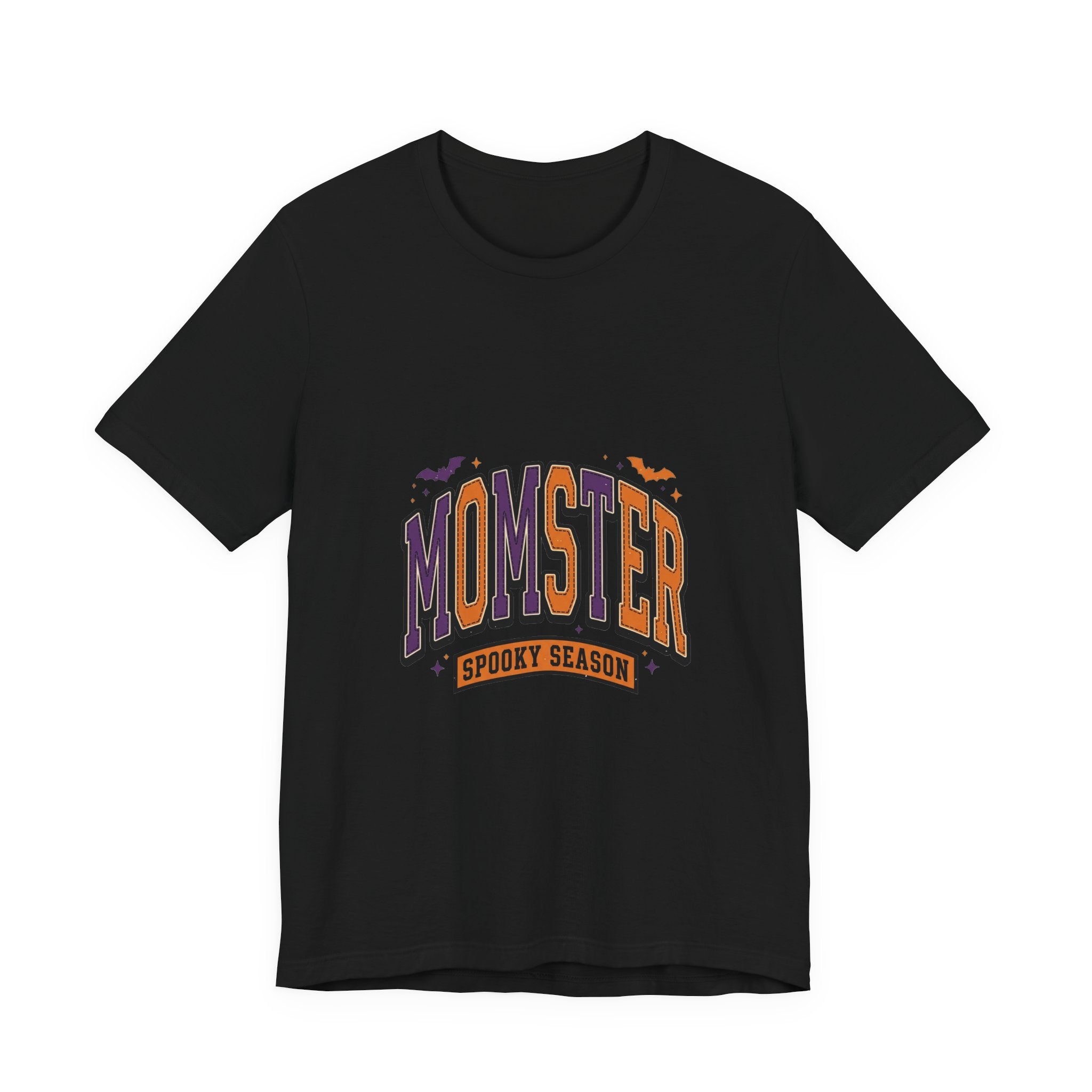 Momster Spooky Season Tee | Halloween Mom shirt, purple orange bats
