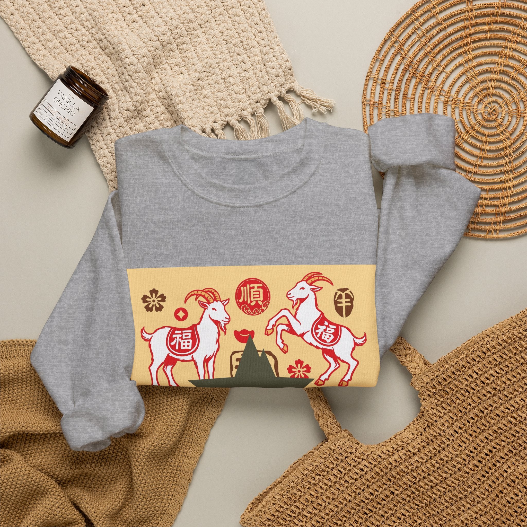 Chinese Zodiac Year of the Dog Sweatshirt – Lucky Dog Characters Crewneck
