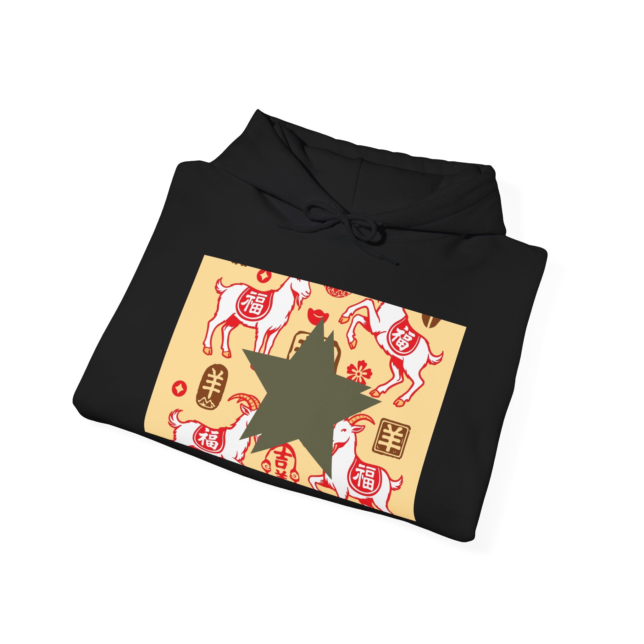 Chinese Zodiac Year of the Dog Hoodie — Lucky Red Dog Pattern Sweatshirt