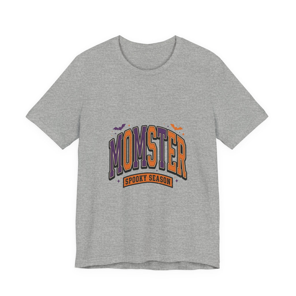 Momster Spooky Season Tee | Halloween Mom shirt, purple orange bats
