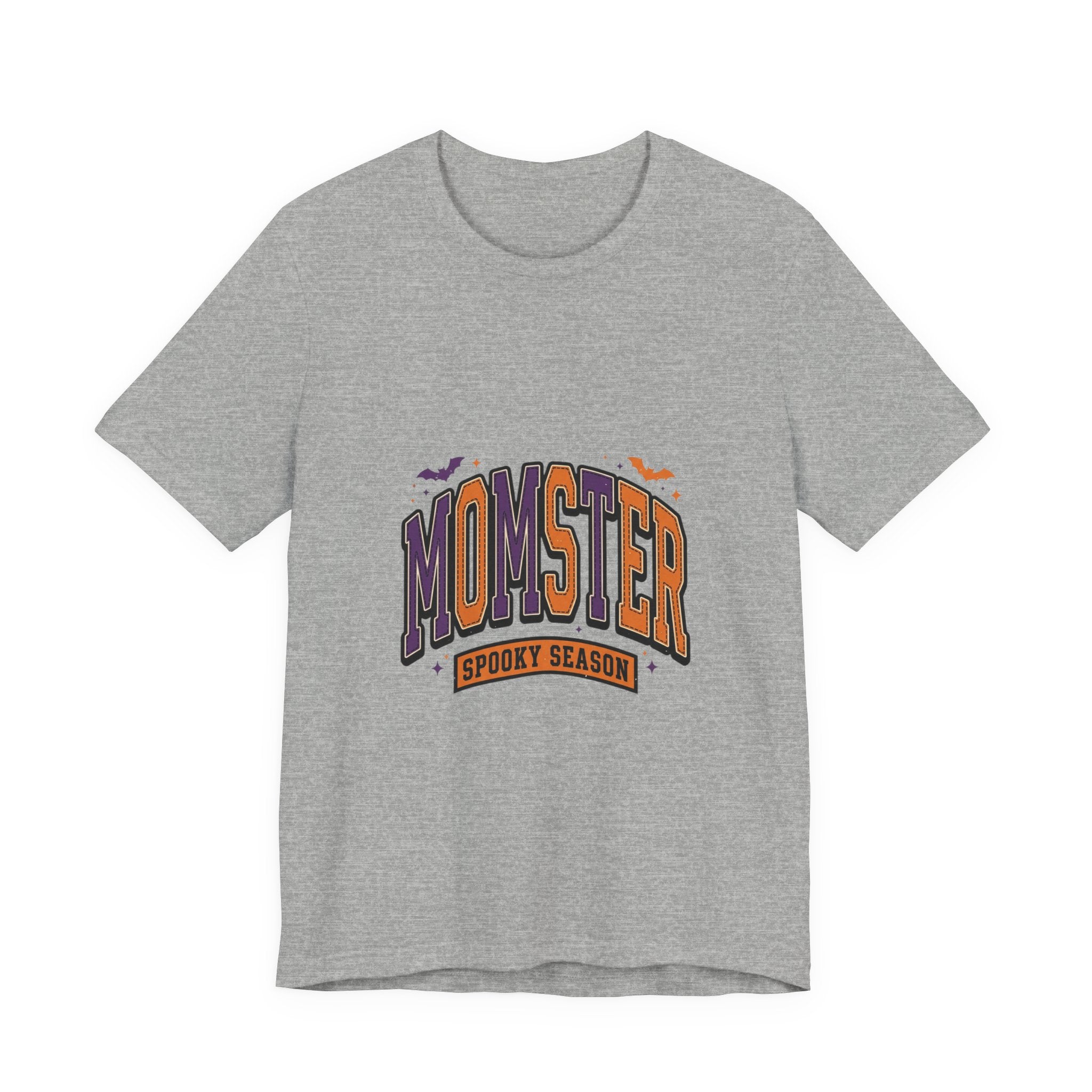 Momster Spooky Season Tee | Halloween Mom shirt, purple orange bats