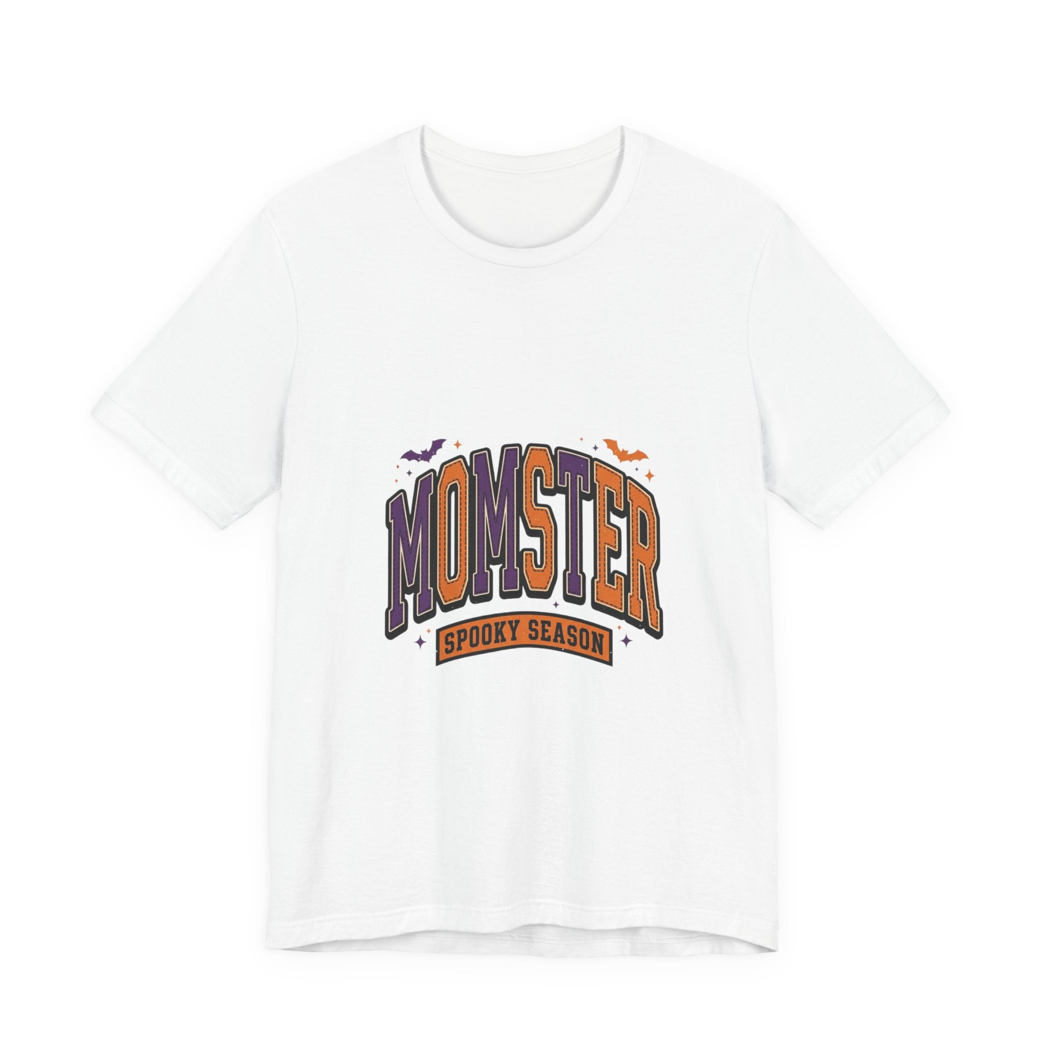Momster Spooky Season Tee | Halloween Mom shirt, purple orange bats