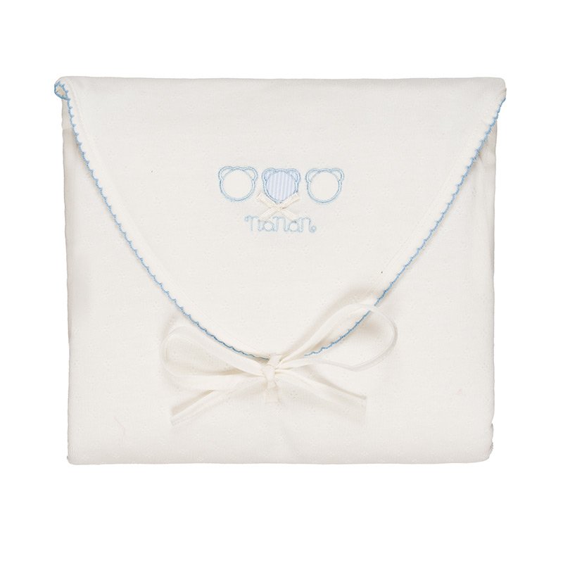 Confezione regalo 3 pezzi azzurra - 1 mese