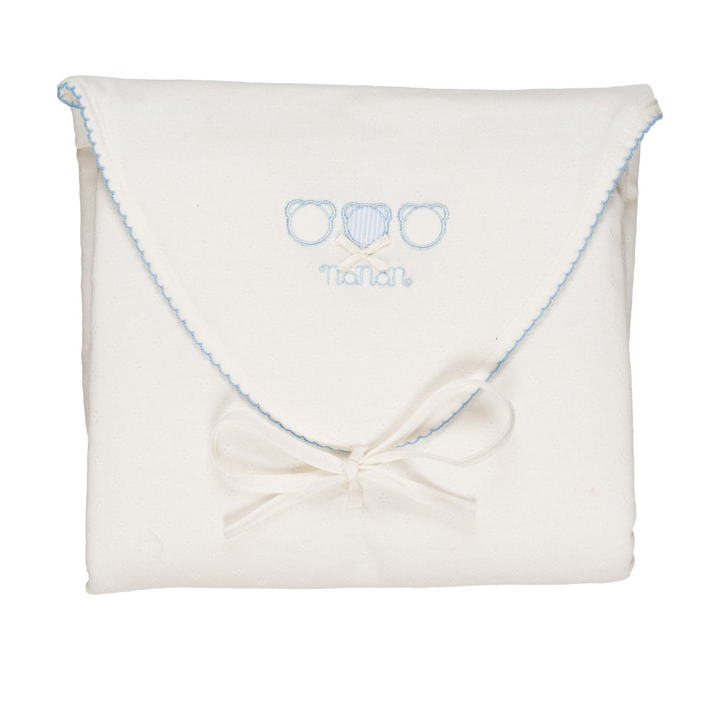 Confezione regalo 3 pezzi azzurra - 1 mese