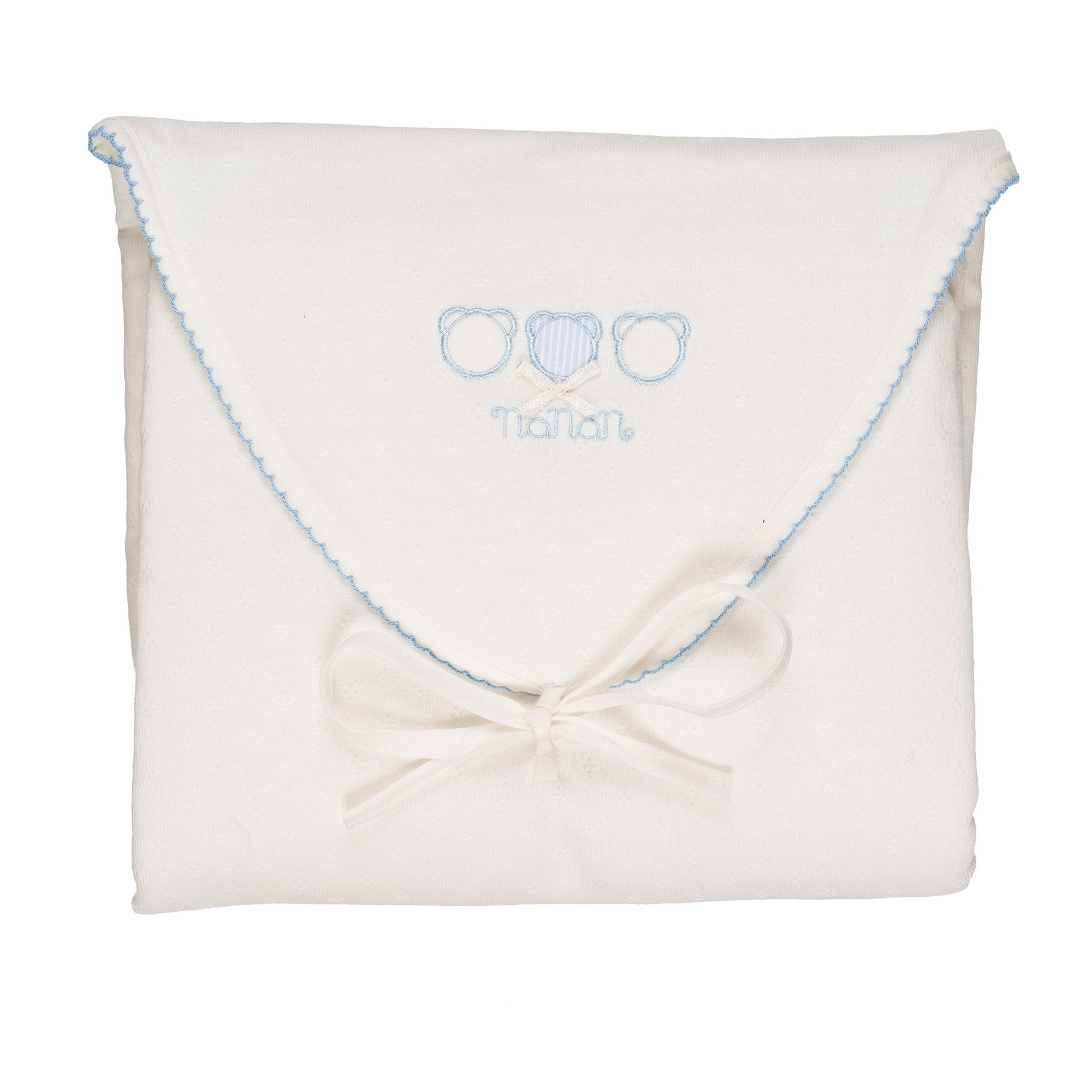 Confezione regalo 3 pezzi azzurra - 1 mese