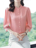 Korean version of loose and lazy style T-shirt small summer fashion foreign style casual age slimming half sleeve top
