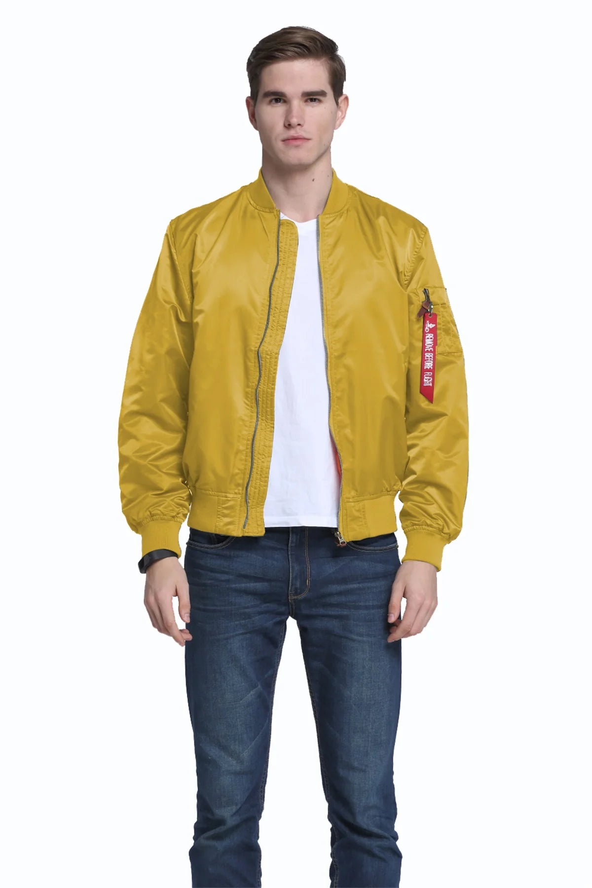 2025 Water Resistant Ma1 Lightweight Green Tactical Military Varsity Flight Windbreaker Pilot Air Force Bomber Jacket for Men