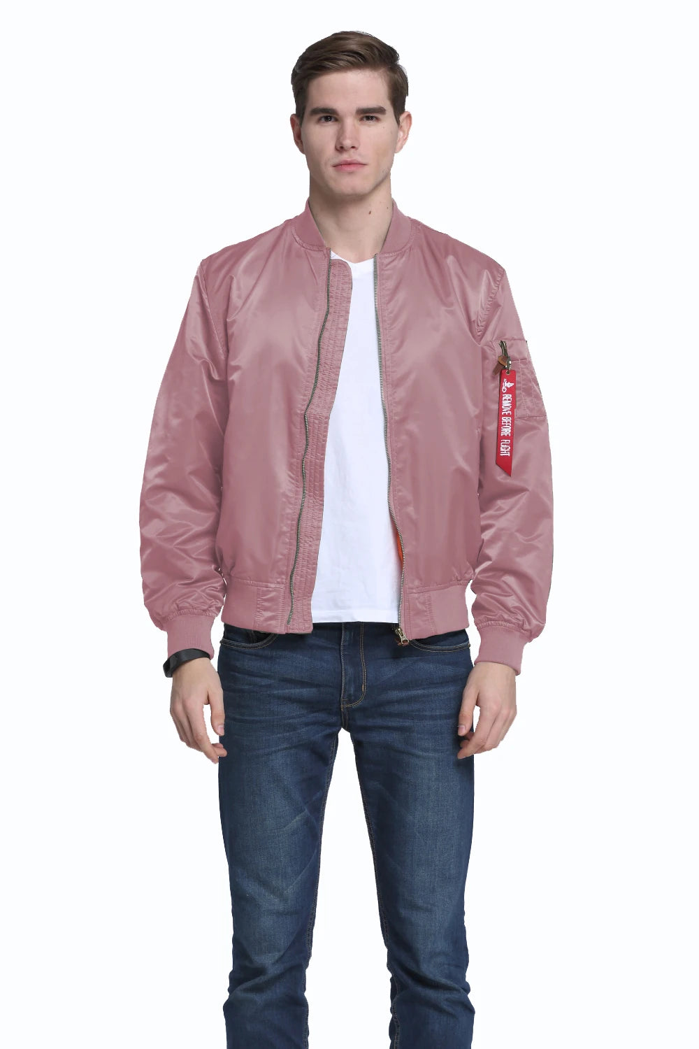 2025 Water Resistant Ma1 Lightweight Green Tactical Military Varsity Flight Windbreaker Pilot Air Force Bomber Jacket for Men