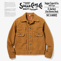 SUGAR CANE & CO 1953 Type 2 13oz Brown Red Ear Japanese Cotton Canvas Jacket
