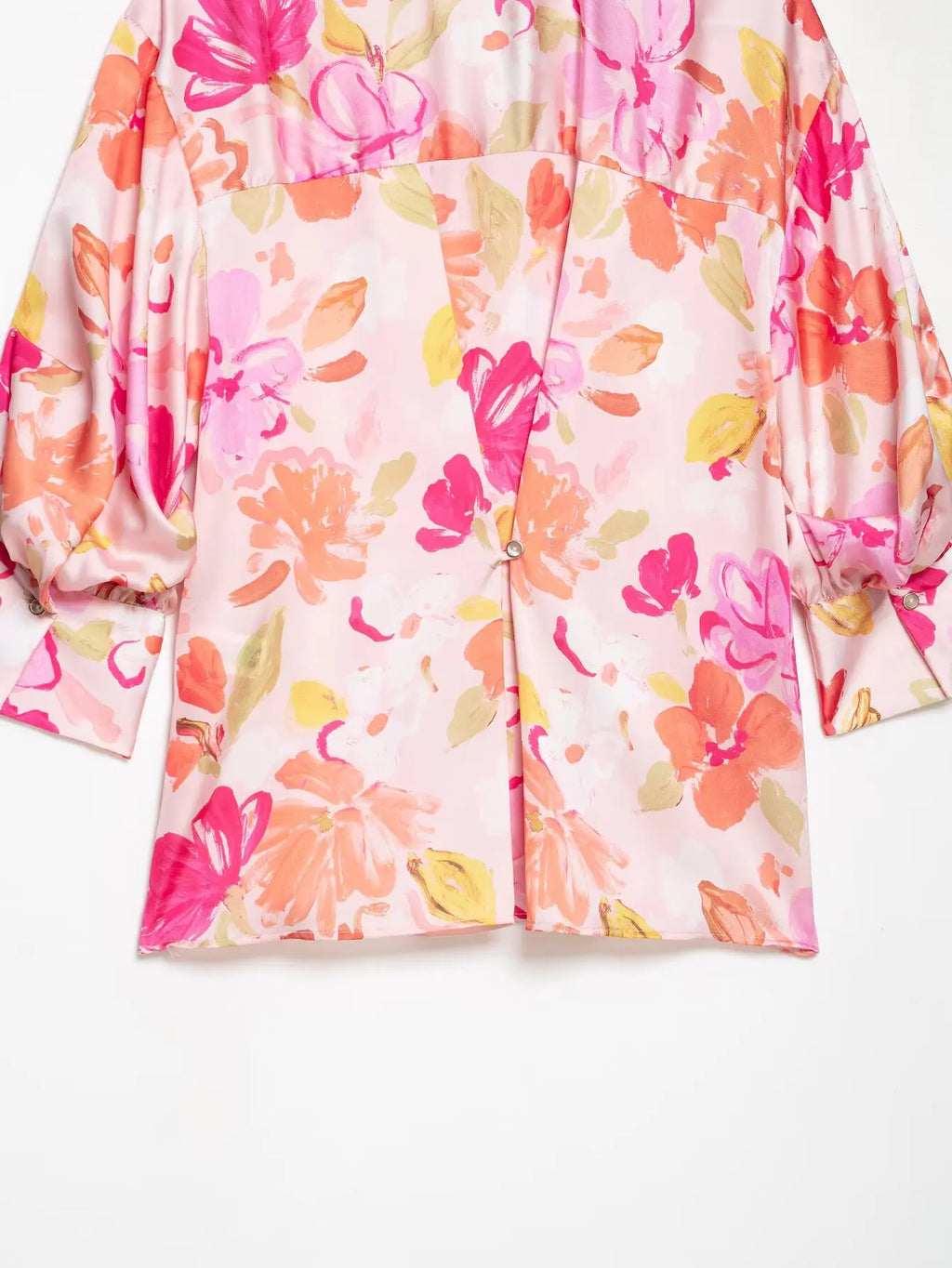 Women's Print Shirts New 2026 Summer Jonny-Collar Women Button Pleated Sleeve Blouses Casual Loose Female Shirt & Blousers