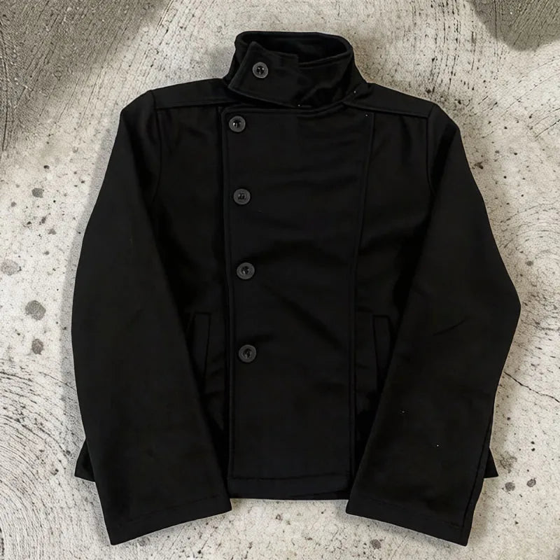Fall Winter Stand Collar Women Woolen Coat Single Breasted Loose Female Long Sleeve Jacket Fashion Office Lady Street Short Coat