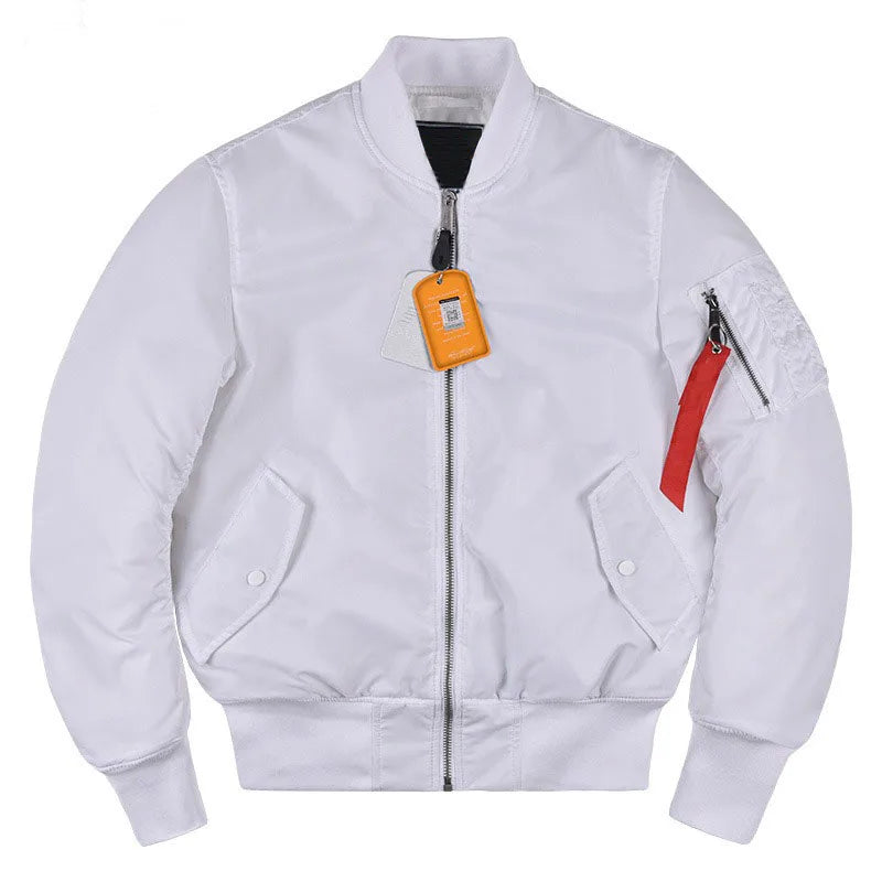 Winter Men's Bomber Jacket Thicken Warm Outerwear Outdoor Baseball Uniform Coat Large Size for Male