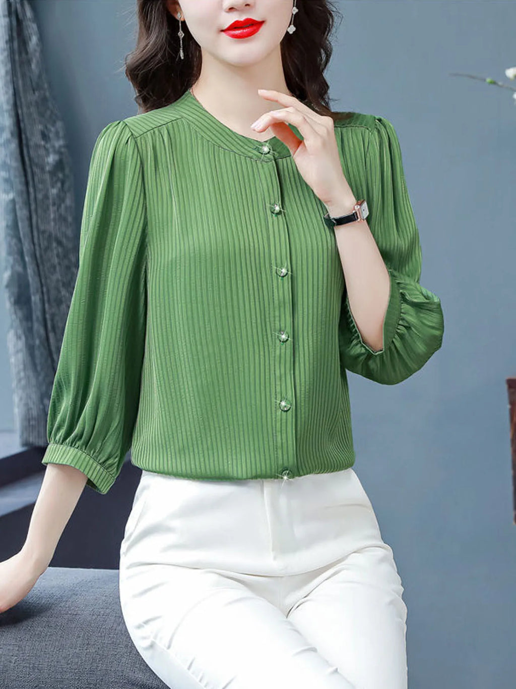 Korean version of loose and lazy style T-shirt small summer fashion foreign style casual age slimming half sleeve top