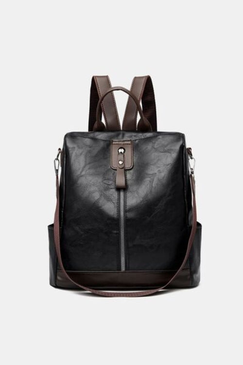 Stylish PU Leather Backpack for Everyday Adventures