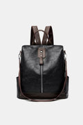 Stylish PU Leather Backpack for Everyday Adventures