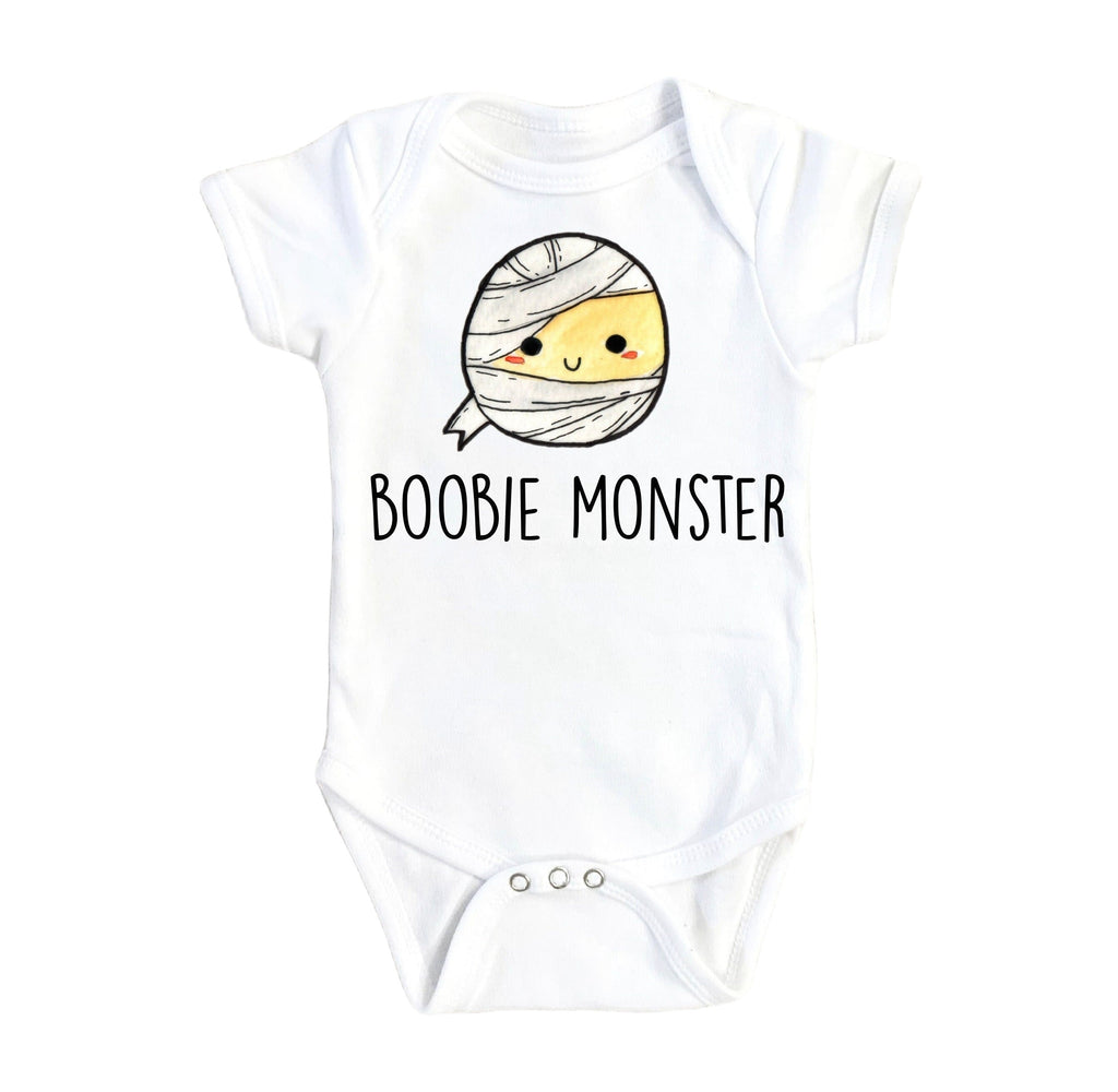 Breastfeeding Monster - Baby Boy Girl Clothes Infant Bodysuit Funny