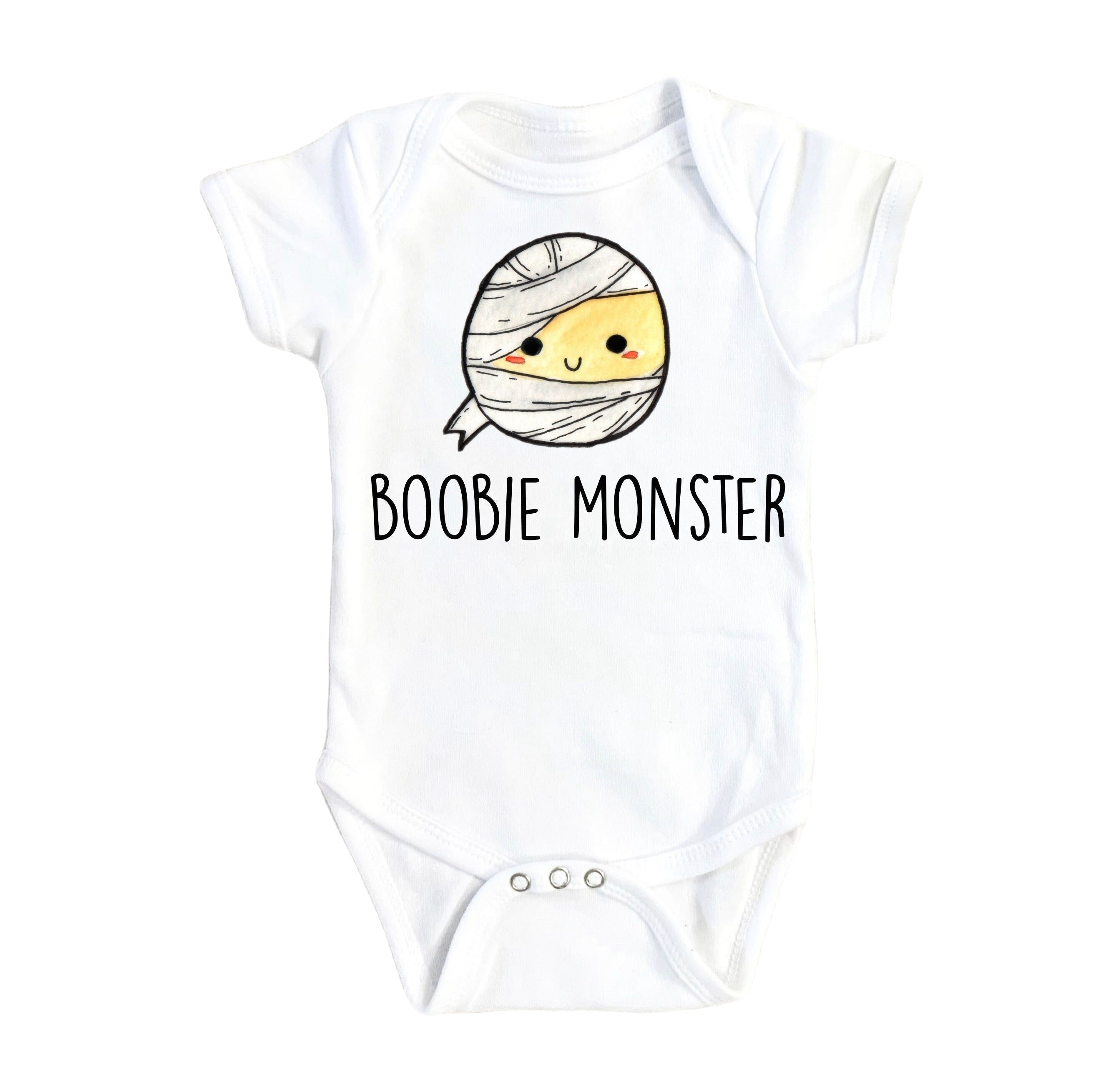 Breastfeeding Monster - Baby Boy Girl Clothes Infant Bodysuit Funny